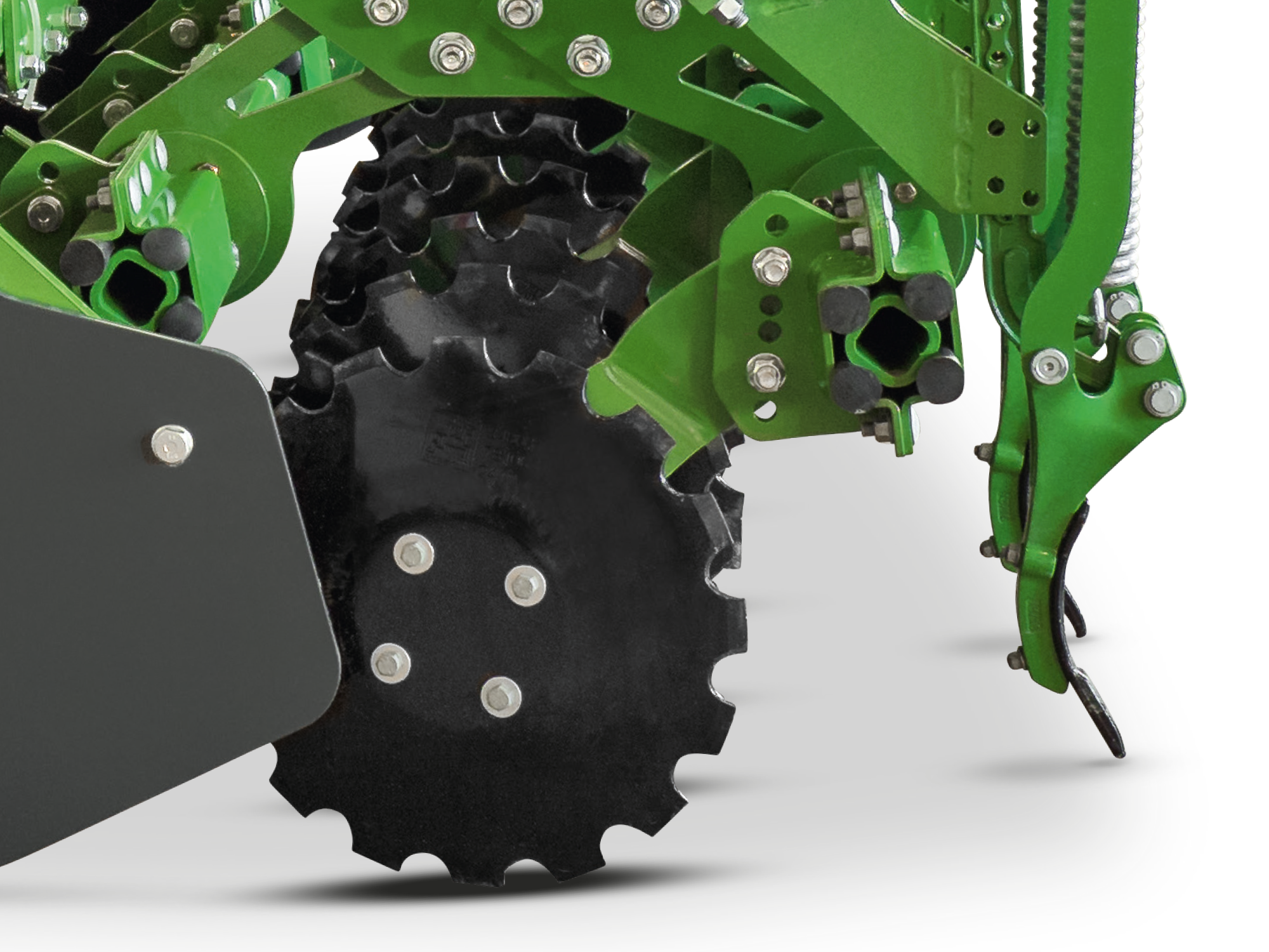 Wheel Assembly Disc Adjustable wheel track discs and side discs