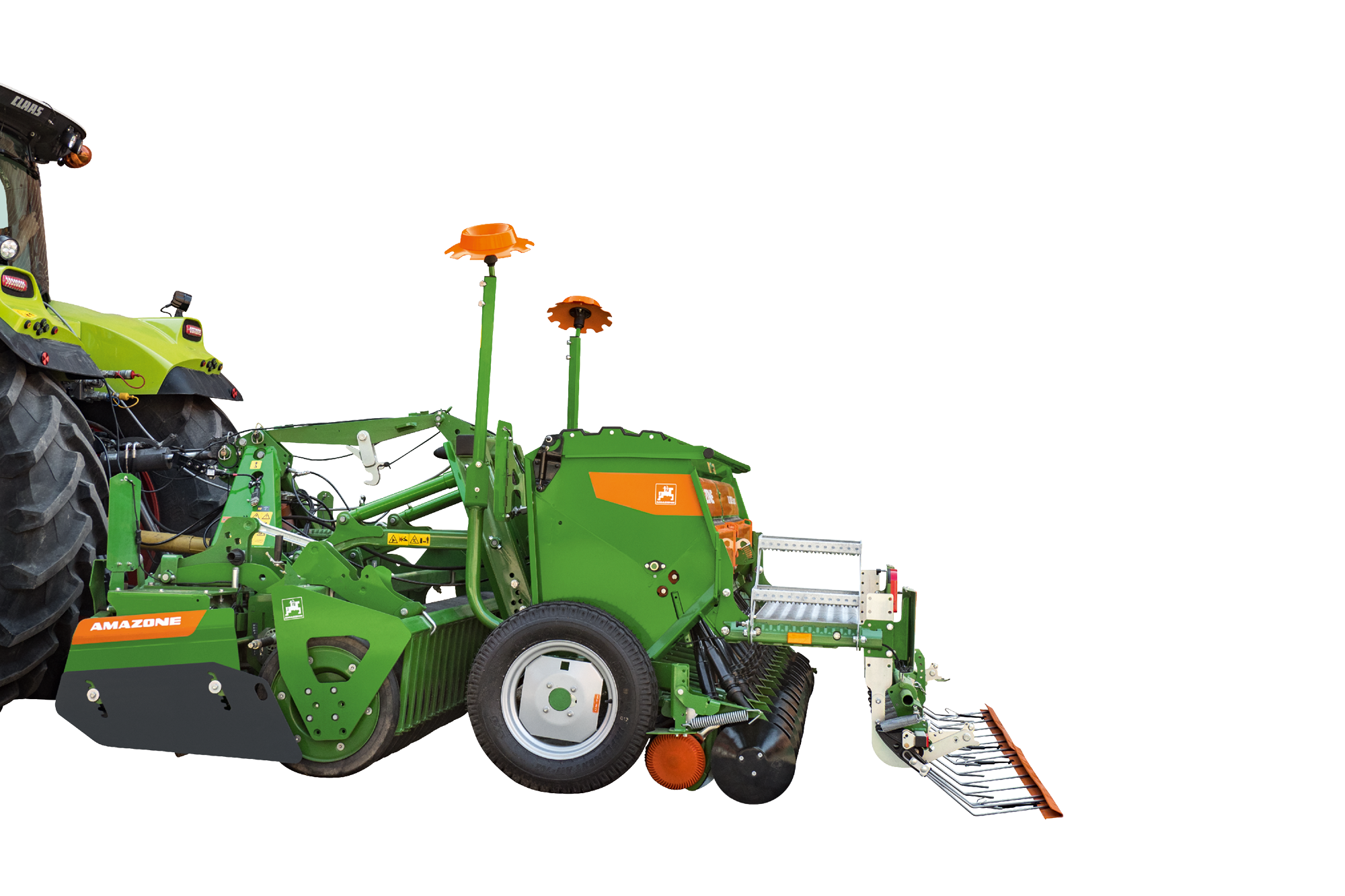 KE 3001 Super with “Liftpack” system and D9 3000 mounted seed drill