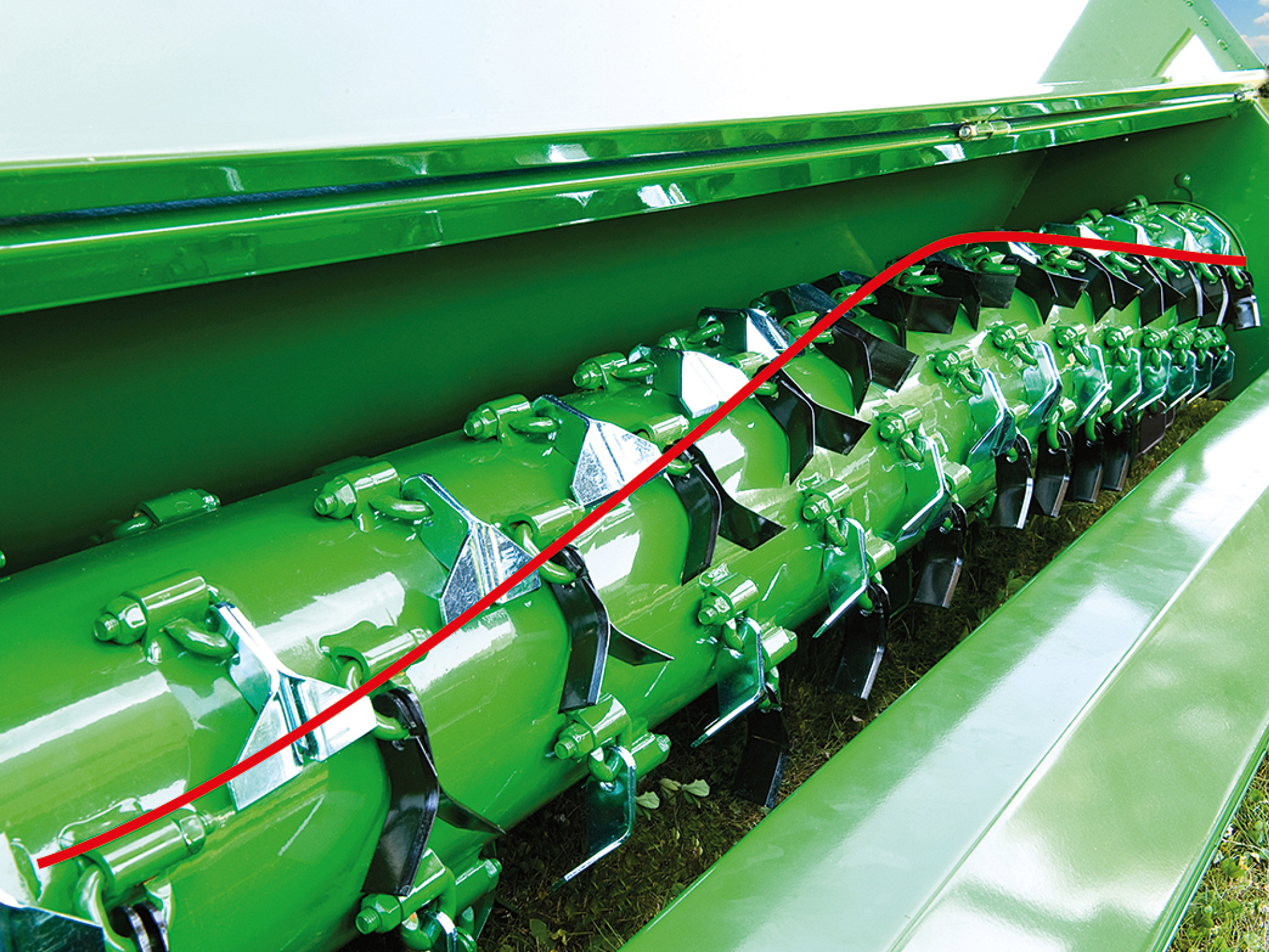 Rotor de corte exacto SmartCut con disposición de las cuchillas en forma de v
