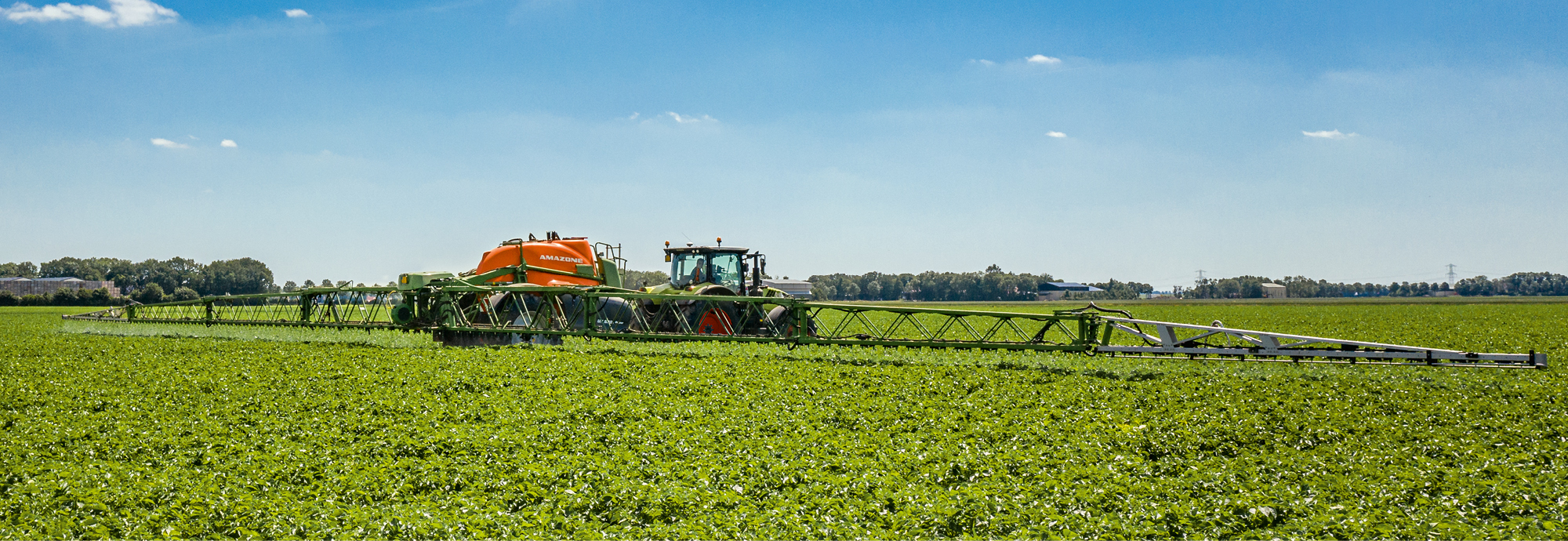 48 m breites Super-L3-Gestänge in Kartoffeln