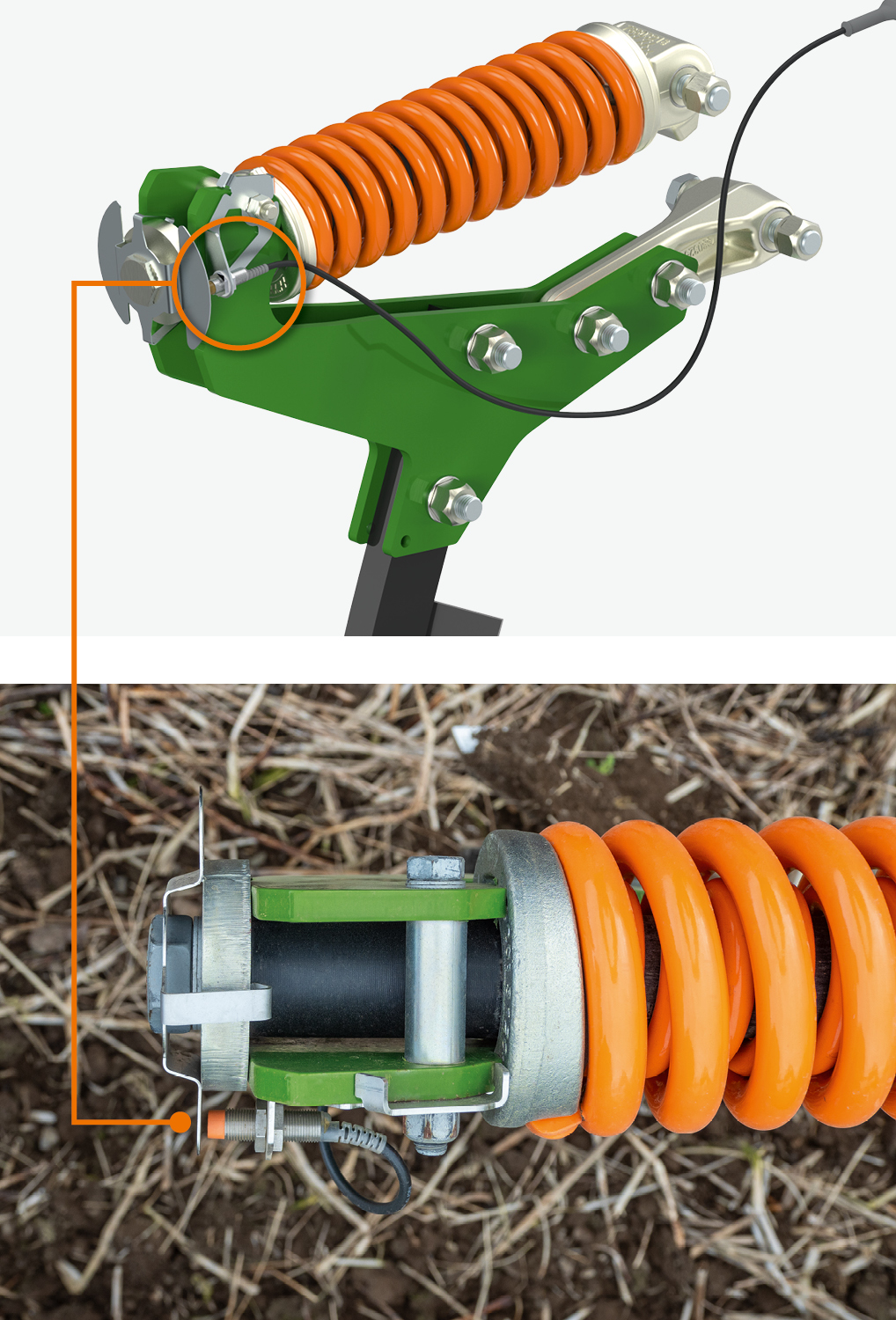 Mit AutoTill hat AMAZONE eine mechanische Funktionsüberwachung entwickelt