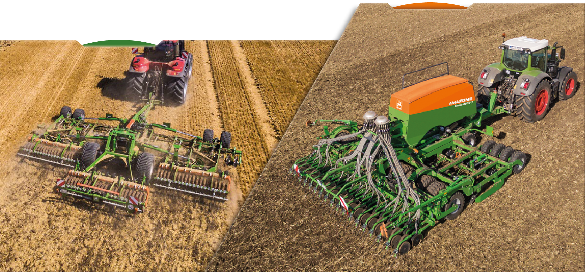 Example combination | Catros+ 03-2TX trailed compact disc harrow combined with Cirrus 6003-2 trailed cultivator drill DreaTeam Mulchsaat_Zeichenfläche 1-04