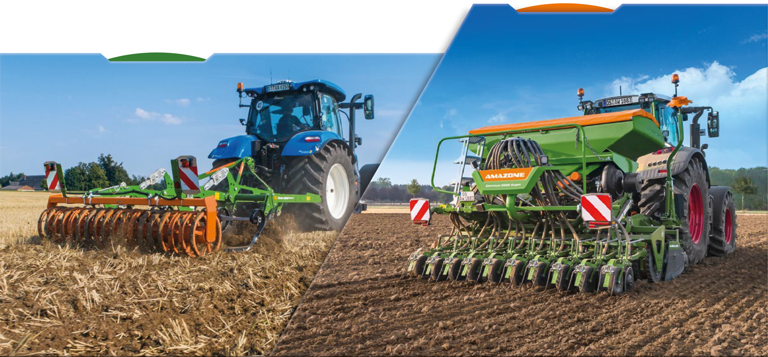 Example combination | Cenio 3000 Special mounted cultivator combined with Centaya 3000 Super harrow-mounted seed drill combination DreaTeam Mulchsaat_Zeichenfläche 1-03