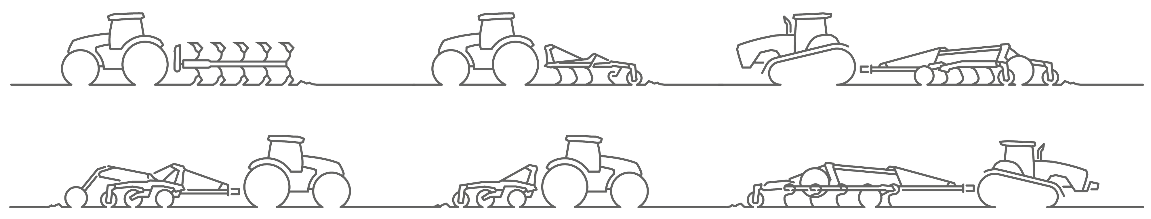 Bodenbearbeitung Icons