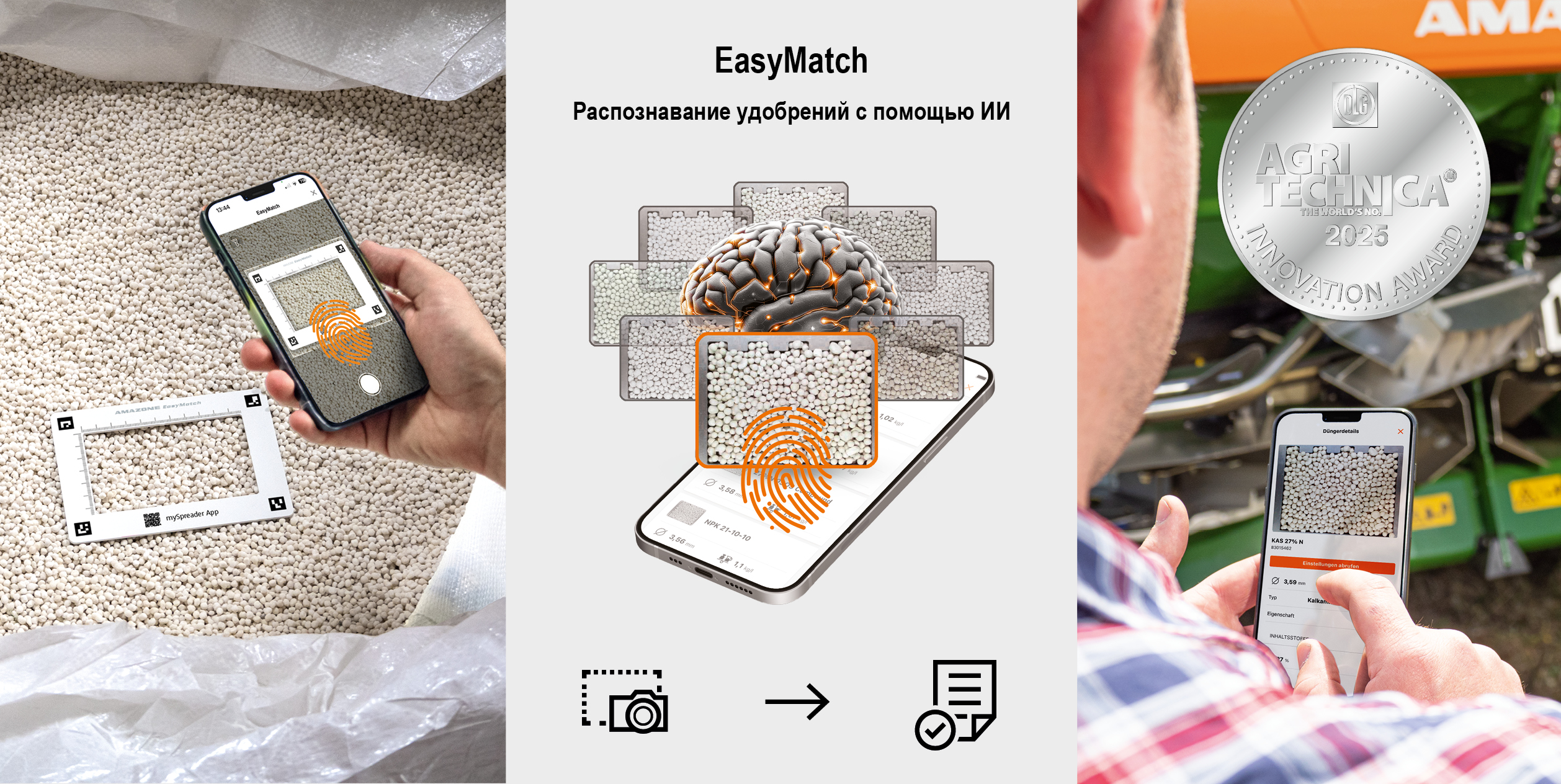 С EasyMatch цифровой отпечаток пальца определяется на основе множества факторов с помощью искусственного интеллекта (ИИ)