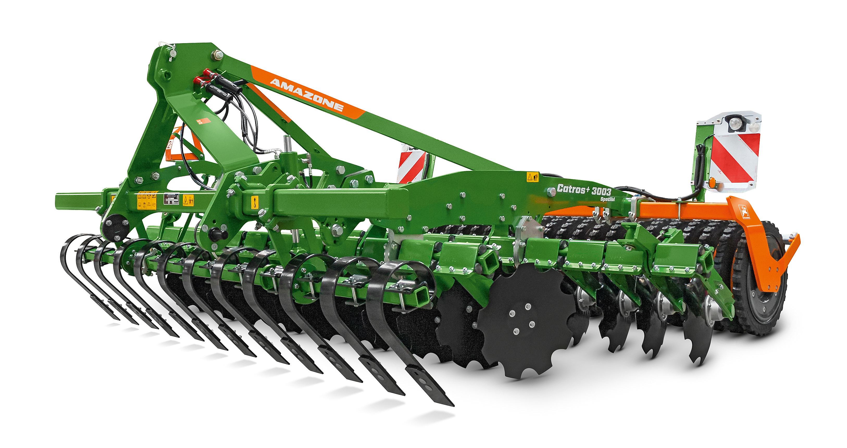 Front mounted frame with Crushboard or tractor wheel mark 