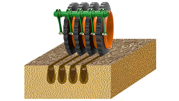 KWM wedge ring roller with Matrix tyre profile