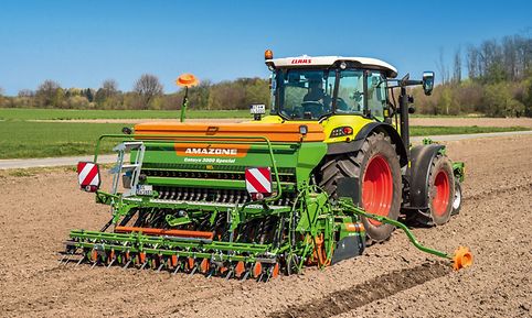 The new AMAZONE Cataya Special EcoLine harrow-mounted seed drill