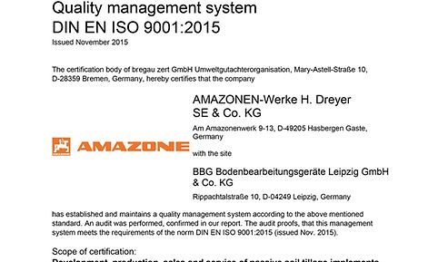 DIN EN ISO 9001: Quality management